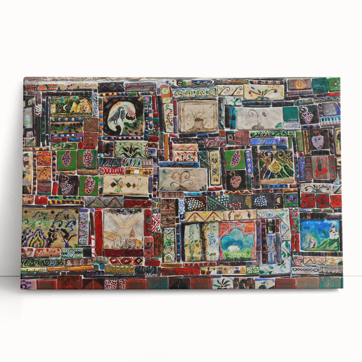 Large black and white stretched canvas of Asian scenery, ideal for kitchen wall art or bedroom ambiance.