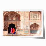 Extra large rolled print of a serene Indian landscape in pastel shades, ideal for art wall dining room or bathroom.