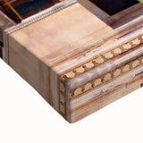 Large art on stretched canvas depicting a black and white Indian landscape, ideal for bedroom wall decor.