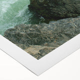 Art deco poster of a Laotian landscape in muted earth tones on rolled canvas, ideal for dining room decor.