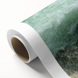 Art Deco poster of a Laos scenery in muted earth tones on rolled canvas, suited for nursery wall art or dining room decor.