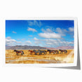 Extra large rolled print of a serene Mongolian landscape with lush greenery and distant mountains.