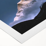 Art deco poster of Mount Everest in pastel shades on rolled canvas, suitable for dining room wall art.
