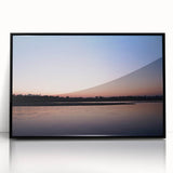 Large abstract wall art depicting a scenic Nepalese landscape in muted earth tones on a framed acrylic.