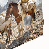 Large abstract wall art depicting a vibrant Pakistani landscape on acrylic glass, ideal for dining room ambiance.