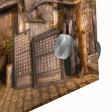 Large abstract wall art featuring a serene Philippine landscape in muted earth tones on acrylic glass.