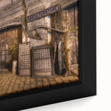 Framed canvas depicting a textured, colorful Philippine landscape in black, ideal for extra large living room wall art.