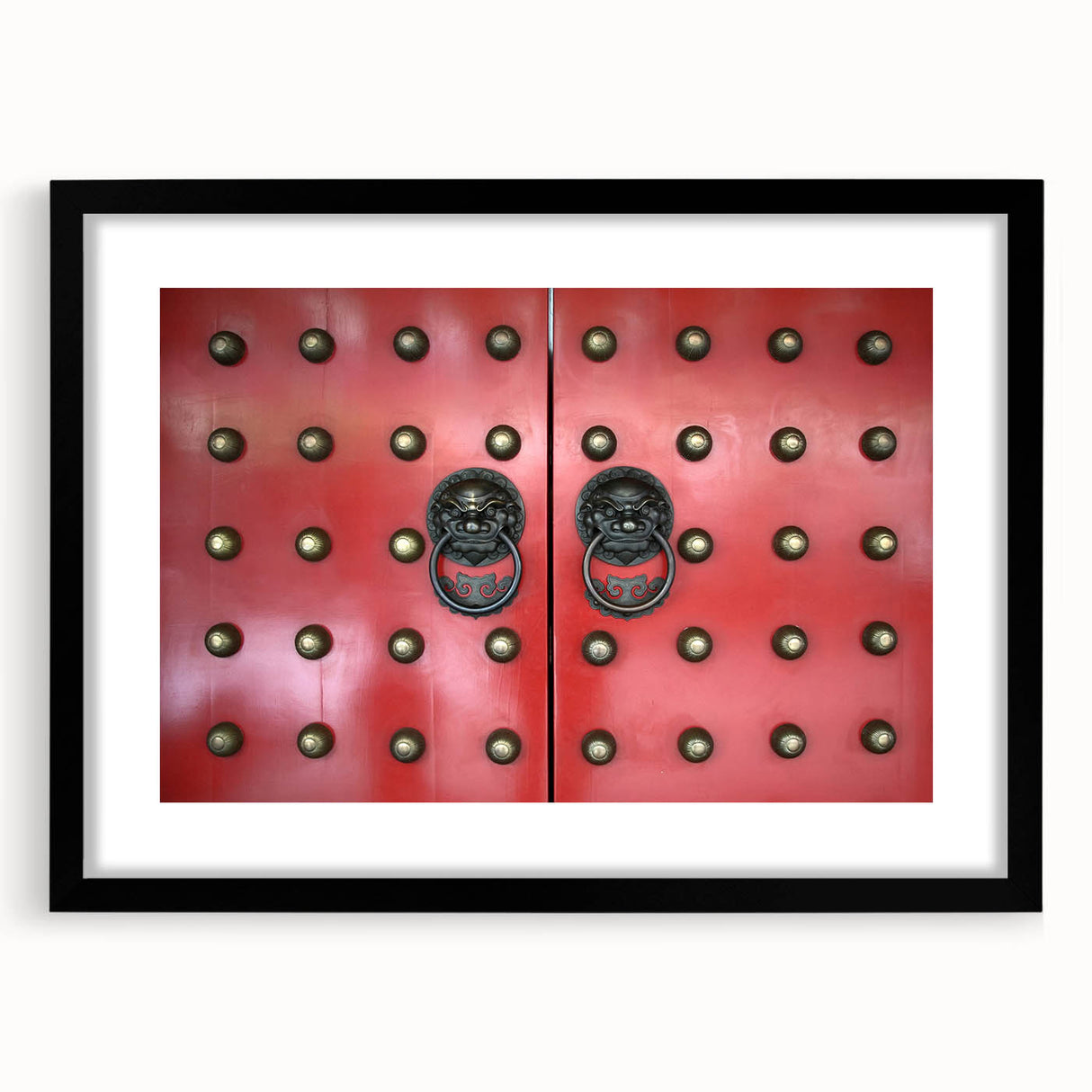 Extra large abstract art print of a colorful Singapore skyline, textured finish on a framed black mat.