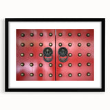 Extra large abstract art print of a colorful Singapore skyline, textured finish on a framed black mat.