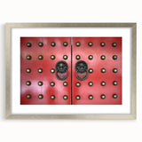 Textured art print of an abstract Singapore skyline in muted gray tones on a framed silver mat, ideal for bedroom art.