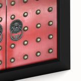 Extra large framed canvas of a textured, colorful Singapore skyline on a black background, ideal for living room decor.