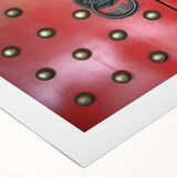 Art deco poster of Singapore skyline in muted metallic tones on rolled canvas, suited for dining room wall art.