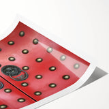 Extra large wall art featuring line art flowers in neutral tones on a rolled print, ideal for large living room decor.