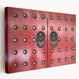 Singapore skyline depicted in muted blue and gray tones on a large stretched canvas, suitable for kitchen wall art.