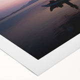 Art deco poster of a Sri Lankan landscape in pastel colors on rolled canvas, suitable for dining room decor.