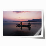 Extra large rolled print of a Sri Lankan landscape with vibrant greens and blues, ideal for art wall dining room.