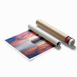 Extra large rolled print of vibrant Taiwan scenery with lush florals.