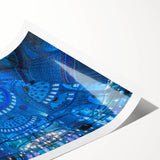 Extra large wall art featuring line art flowers in muted earth tones on a rolled print, ideal for large living room decor.