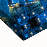 Black and white landscape art painting of a Turkish scenery on stretched canvas, ideal for bedroom wall art.