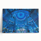 Black and white photo of a Turkish landscape on stretched canvas, ideal for kitchen wall art.