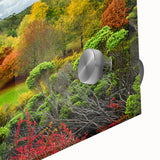 Large abstract depiction of Adelaide scenery in muted earth tones on acrylic glass, suited for dining room art.