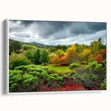 Framed canvas depicting a vintage-style Adelaide landscape in black and white, ideal for bedroom wall decor.