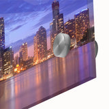 Large abstract wall art of Brisbane scenery in muted earth tones on acrylic glass, ideal for dining room ambiance.
