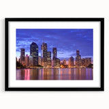 Abstract art print of Brisbane scenery in vibrant colors on a textured, extra large canvas, ideal for living room decor.