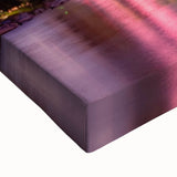 Large art of Brisbane landscape in black and white on stretched canvas, suitable for bedroom wall decor.