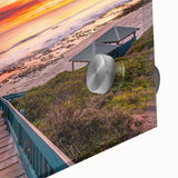 Large abstract wall art of Perth scenery in muted earth tones on acrylic glass, ideal for dining room ambiance.