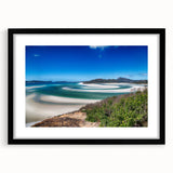 Colorful abstract art print of Queensland scenery on a textured, extra large canvas, ideal for living room decor.