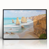 Large abstract wall art depicting an Australian landscape in muted earth tones on a framed acrylic.