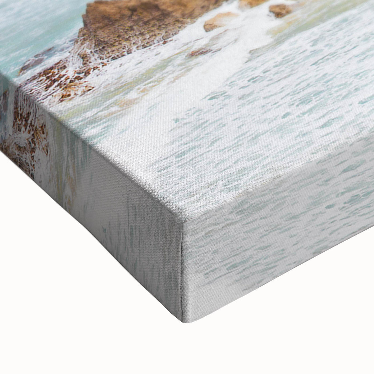 Black and white landscape art painting of an Australian scenery on stretched canvas, ideal for bedroom wall art.