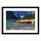 Abstract art print of a colorful Canadian landscape in Alberta.