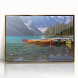 Framed acrylic print of Alberta, Canada scenery with muted earth tones, ideal for modern art wall decor.