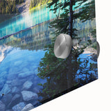 Large abstract wall art featuring a British Columbia scenery in muted earth tones on acrylic glass.