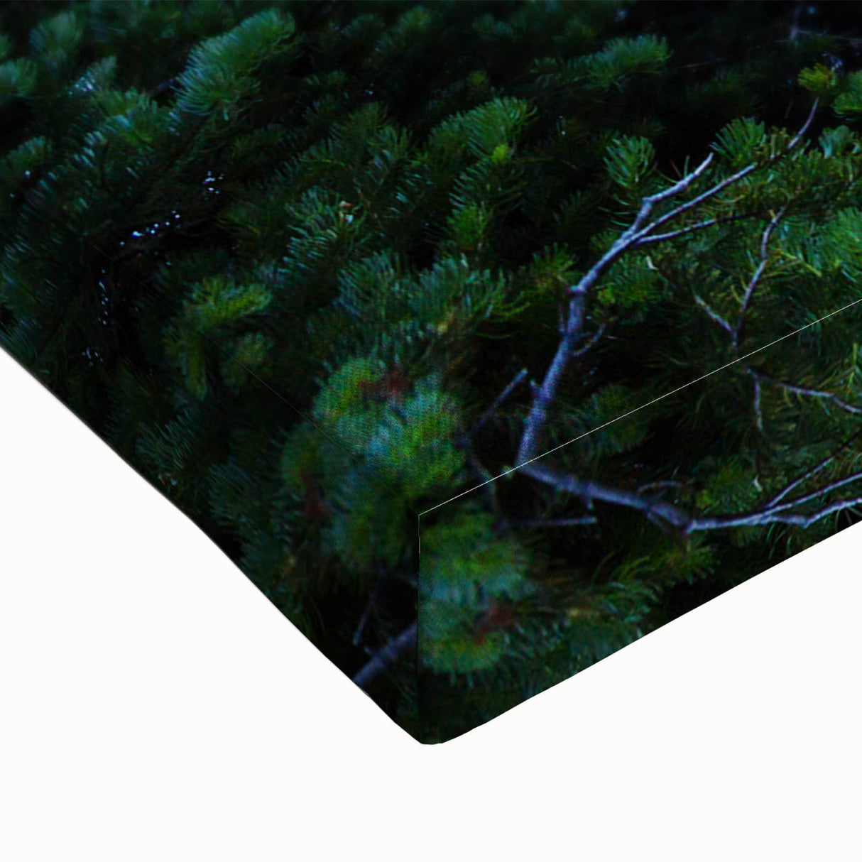 Black and white landscape art painting of British Columbia on stretched canvas, ideal for bedroom wall decor.