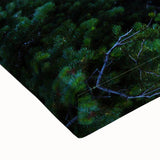 Black and white landscape art painting of British Columbia on stretched canvas, ideal for bedroom wall decor.