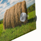 Acrylic glass print of a large abstract depiction of New Brunswick scenery in muted earth tones, ideal for dining room art.