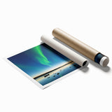 Extra large rolled print featuring a serene Northwest Territories landscape with muted green and blue tones.