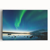Black and white stretched canvas of Northwest Territories scenery, ideal for kitchen wall art.