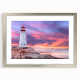 Textured abstract art print of Nova Scotia scenery in muted earth tones, framed with a silver mat, ideal for bedroom art.