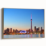 Framed canvas of a serene Ontario landscape in muted earth tones, ideal for bedroom wall art.