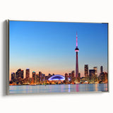 Framed canvas landscape art painting depicting a colorful Ontario scenery, ideal for adding a vintage touch to any room.