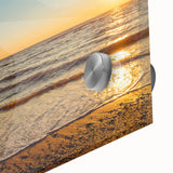 Acrylic print of a large abstract depiction of Prince Edward, Canada in mid-century modernist style.