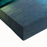 Large art of a black and white landscape painting of Quebec scenery on stretched canvas, ideal for bedroom wall decor.