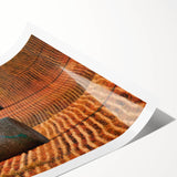 Extra large wall art featuring line art flowers in neutral tones on a rolled canvas, suitable for large living room decor.