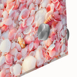 Large abstract wall art featuring a Caribbean scenery in vibrant blue and green tones on acrylic glass.