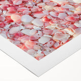 Art deco poster of Caribbean Antigua scenery on rolled canvas, featuring serene blue and green tones.