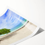 Extra large wall art featuring line art flowers in soft pastel shades on a rolled print, ideal for large living room decor.